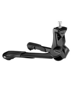Bequille Velo Double Centrale Ursus Jumbo 28"-700 Pliable Alu Noir (300mm) - Supporte Poids 100Kgs (Livre Sur Carte)