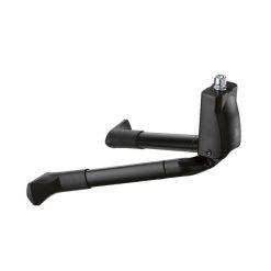Bequille Velo Double Centrale Ursus Big Foot 28"-700 Pliable Alu Noir (300mm) - Supporte Poids 50Kgs (Livre Sur Carte)