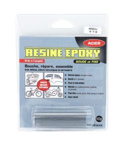 Epoxy Resine-Colle Blister Pressol 50G Acier 145X30mm (Vendu A L'Unite)