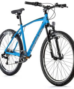 Velo Musculaire VTT 26 Leader Fox Mxc Bleu Mat 8V Cadre 20 Pouces (Taille 164 À 172 Cm)
