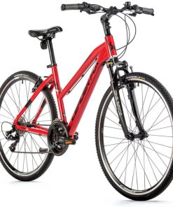 Velo Musculaire VTC 28 Leader Fox Away Femme Rouge Ducati 7V Cadre 20 Pouces (Taille Adulte 180 À 188 Cm)