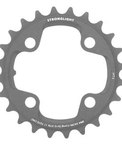 Plateau VTT 4 Branches D.64 Pour Shimano Xtr M980 Stronglight Ht3 Double 24 Dents Interieur Noir (Pour Exterieur 38 Dents) Non Filete 10V.