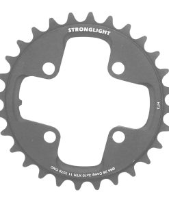 Plateau VTT 4 Branches D.64 Pour Shimano Xtr M980 Stronglight Ht3 Double 28 Dents Interieur Noir (Pour Exterieur 42 Dents) Non Filete 10V.