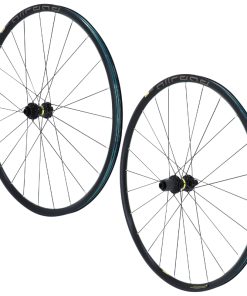 Roues Gravel / Route 700 Mavic Allroad Disc Centerlock Noir Shimano 10/11/12 V (Avant + Arrière) Axes Traversants 12x100 et 12x142 Tubeless Ready