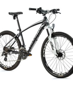 Velo Musculaire VTT 26 Leader Fox Factor Noir Mat-Blanc 7 V Cadre Alu 20 Pouces (Taille Adulte 180 À 188 Cm)