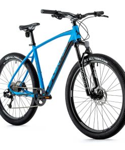 Velo Musculaire VTT 29 Leader Fox Sonora Bleu Mat 8V Cadre 20 Pouces (Taille Adulte 180 À 188 Cm)