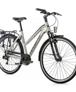 Velo Musculaire City Bike 28 Leader Fox Ferrara Femme Argent 8V Cadre 20 Pouces (Taille Adulte 180 À 188 Cm)