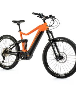 Velo Electrique-Vae VTT 27,5 Leader Fox Arran Tout Suspendu Homme Orange Neon 10V Moteur Central Panasonic Gx Ultimate 36V 90Nm Batterie 20Ah (Cadre 16'' - H42Cm - S - Adulte de 158Cm À 168Cm)
