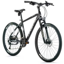 Velo Musculaire VTC 28 Leader Fox Sumava Homme Noir Mat 9V Cadre 17,5 Pouces (Taille Adulte 165 À 173 Cm)