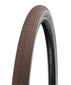 Pneu VTT Urbain 26 X 2.35 Schwalbe Fat Frank Marron Flanc Beige Reflex TR (60-559) Renfort K-Guard (Twin Skin)