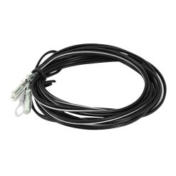 Fil - Cable Electrique Velo Noir Double (Avec 2 Fils) 2.50M (Vendu Au Sachet)