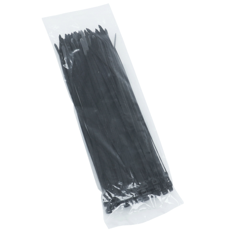 Collier de Serrage Nylon Type Rilsan 4,8X300mm Noir (Vendu Par 100) -Selection Gravity-