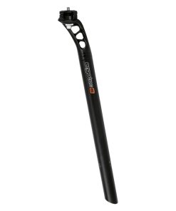 Tige de Selle Route-VTT Ergotec Hook Evolution Aluminium Noir Diam 27.2 mm L 400 mm Recul 15 mm (Homologue Niveau 6)