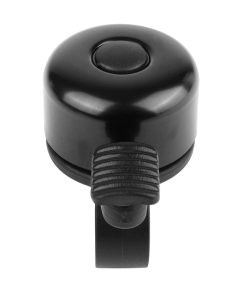 Sonnette Ping Gravity Essential Aluminium Noir 34mm Pour Cintre Guidon 22,2mm (Vendu A L'Unite)