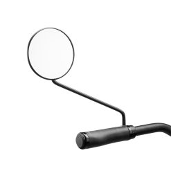 Retroviseur Velo Gauche Ou Droit Ergotec Rond M-55 L Plastique-Acier Noir (Miroir Diam 10 Cm)
