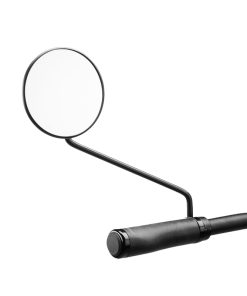 Retroviseur Velo Gauche Ou Droit Ergotec Rond M-55 L Plastique-Acier Noir (Miroir Diam 10 Cm)