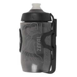 Porte Bidon Zefal Pulse Z2 Composite Noir Sortie Laterale Reversible 40G Avec Bidon Sense Pro 500 ml Adapte Pour Petits Cadres