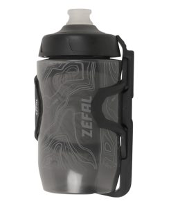 Porte Bidon Zefal Pulse Z2 Composite Noir Sortie Laterale Reversible 40G Avec Bidon Sense Pro 500 ml Adapte Pour Petits Cadres