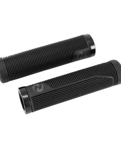 Poignee City - VTT Herrmans Super Confort Noir-Gris L130mm Serrage Double Collier Noir (Paire Sur Carte)