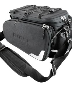 Sacoche Arriere Velo Racktime Odin 2.0 Noir Fixation Porte Bagage (L 37Cm X L 24Cm X H 24Cm) - Compatible Systeme Racktime Snapit 2.0 (Avec Sacoches Laterale Rabatables) Monte Chez Scott