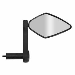 Retroviseur Velo Gauche Ou Droit Newton Losan Noir Fixation Sur Cintre Guidon Pour Vae (Miroir 10X5,5 Cm)