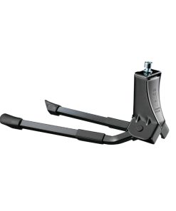 Bequille Velo Double Centrale Ursus Hooper Foot 26" Pliable Alu Noir (275mm) - Supporte Poids 50Kgs (Livre Sur Carte)