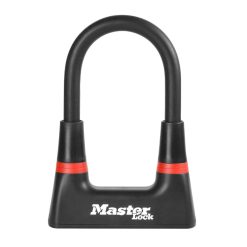 Antivol Velo - Trottinette U Masterlock 80 X 150 mm Diam 14 mm Noir Livre Avec 4 Cles