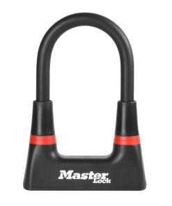Antivol Velo - Trottinette U Masterlock 80 X 150 mm Diam 14 mm Noir Livre Avec 4 Cles