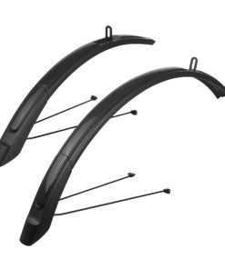 Garde Boue City-VTC Tringles 26-28'' Polisport Expander Noir Largeur 51mm (Paire) Reglable En Longueur Compatible V-Brake et Disque