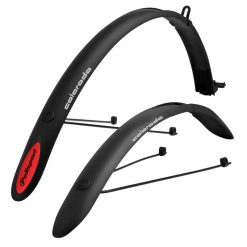 Garde Boue City Av+Ar 700C Polisport Colorado Noir Pour V-Brake Largeur 45mm (Paire)