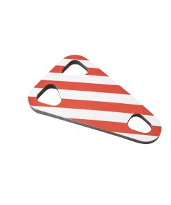 Protection Mousse Blanc-Rouge Pour Porte Velo Mottez (Entre Les Velos) - Forme Triangle 38 X 58Cm Epaisseur 15mm