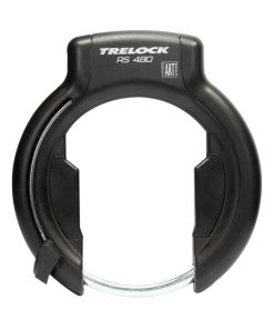 Antivol Velo Fer A Cheval Trelock Rs480 Noir Avec Fixation (Fixation Sur Cadre Largeur de 89 mm À 112 mm) Ecart Pneu 75 mm