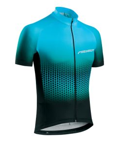 Maillot Gist Enfant Manches Courtes Zip Total Bleu Degrade 10-12 Ans - 8105