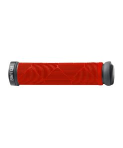 Poignee City-VTT Switch Kaleido Avec Lock-On Chc Rouge (Paire)