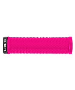 Poignee City-VTT Switch Flow Lock-On Rose Fluo (Paire)