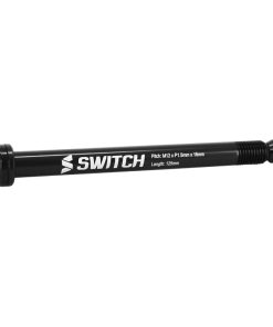 Axe Traversant - Blocage Roue Avant Switch Filetage M12 X 1.5 mm 12 X 100 Noir (125 mm Hors Butee Dont Filetage 16 mm - Avec Cle Chc Pour Demontage)