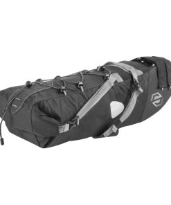 Sacoche de Selle - Seatpack Velo Skuad Noir Medium 5.5L. Etanche Fixation Velcro ( L 46Cm X L 9Cm X11Cm) Charge Maxi 5Kgs