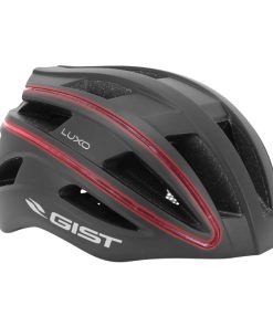 Casque Velo Adulte Gist Urbain Luxo Noir In-Mold Avec Eclairage Usb 360° Taille 55-58 Reglage Molette