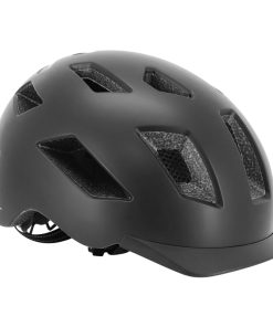 Casque Velo Adulte Gist Urbain Smart Noir In-Mold Avec Eclairage Arriere Taille 52-58 Reglage Molette - Lumiere Visible A 200M