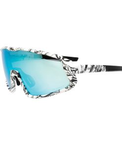Lunettes Velo Adulte Gist Next Monture Pop Blanc (3 Verres Interchangeables - Protection 100% Uv - Uva - Uvb) Vision Optimale, Ultra Adherentes, Tres Resistantes (Verre Cat 3)