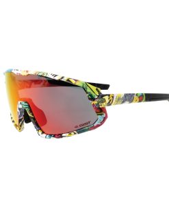 Lunettes Velo Adulte Gist Next Monture Pop Jaune (3 Verres Interchangeables - Protection 100% Uv - Uva - Uvb) Vision Optimale, Ultra Adherentes, Tres Resistantes (Verre Cat 3)