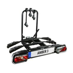 Porte Velo Plateforme Eufab Amber Pour 3 Velos Fixation Rapide Sur L'Attelage - Compatible Pour Mettre 2 Vae - Charge Maxi 60Kgs