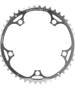 Plateau Route 5 Branches D.135 Ta Vento 46 Dents Exterieur Argent Alu 7075 Type Campagnolo 9-10V.