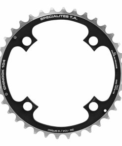 Plateau VTT 4 Branches D.104 Ta Chinook Triple 36 Dents Milieu Noir Alu 8-9V.