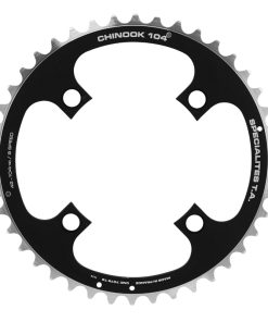 Plateau VTT 4 Branches D.104 Ta Chinook Triple 42 Dents Exterieur Noir Alu Pour Shimano - SRAM - Race Face - Fsa 8-9V.