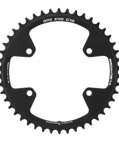 Plateau Gravel 4 Branches D.110 Pour Shimano Grx Mono Ta X110 One 46 Dents Compatible Rx600-Rx810 Noir 10-11V.