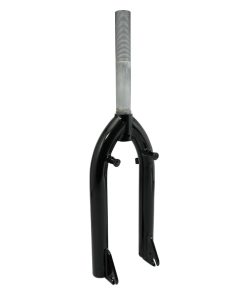 Fourche BMX-Freestyle Acier Noir Pivot Filete 1"1-8-25,4 Interieur -Montage Etrier U-Brake-