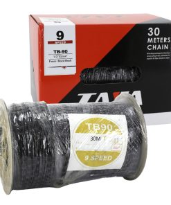 Chaine Velo 9V. Route-VTT Noir Rouleau de 30M (Avec 30 Connecteurs)