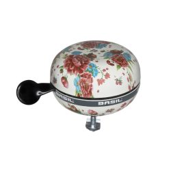 Sonnette Timbre Basil Bloom Field Blanc Diam 80mm (Vendu A L'Unite) Fixation 22,2-25,4mm