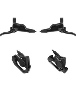 Frein A Disque VTT Hydraulique Alhonga Noir Kit Avant+ Arriere Sans Disque (Kit) - Durite Avant 800mm et Arriere 1500mm